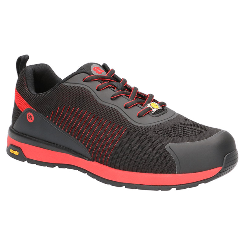 Bata Radiance Spark Laag S1P Zwart/Rood (W) productfoto WerkschoenenXL