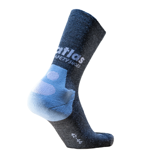 Atlas All Seasons Workwear Sock Grijs/Lichtgrijs productfoto WerkschoenenXL