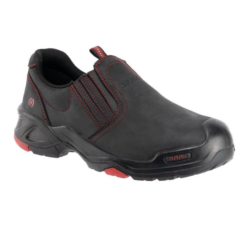 Baak Brian Instapper 6341 S3 (Dealers only) Zwart/Rood productfoto WerkschoenenXL