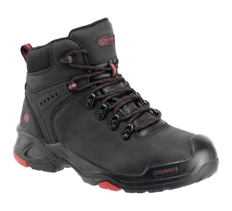 Baak Brooklyn 6640 S3 (Dealers only) Zwart/Rood productfoto WerkschoenenXL