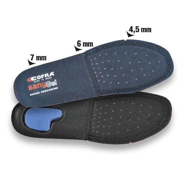 Cofra Sanygel Inlegzool Blauw productfoto WerkschoenenXL