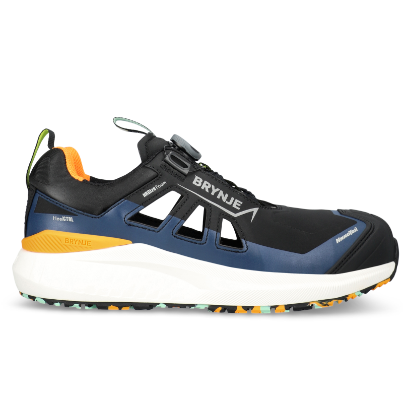 Brynje 100102 LAB open shoe BOA Zwart productfoto WerkschoenenXL