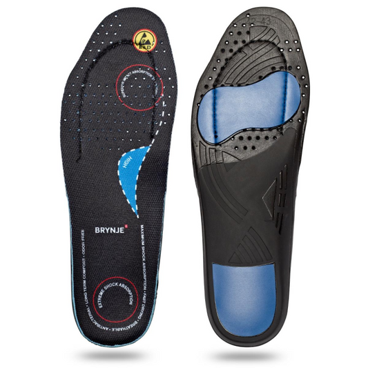 Brynje Inlegzool Ultimate FootFit  High 68203 Zwart productfoto WerkschoenenXL