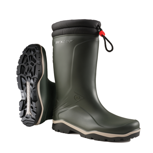 Dunlop K486061 Blizzard Gevoerde laars PVC Olijf