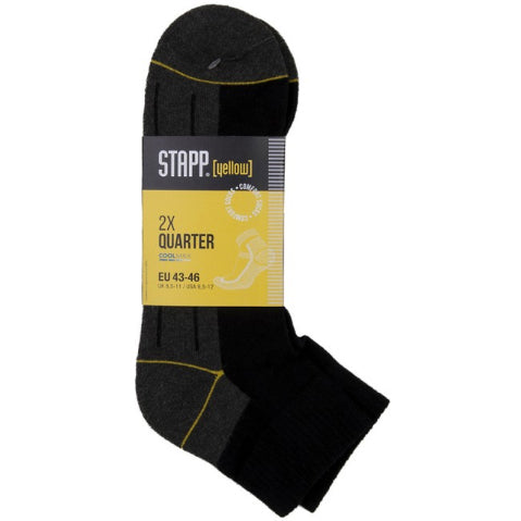 Stapp Gele Kwart Hoge Sokken 2-Pack 4435