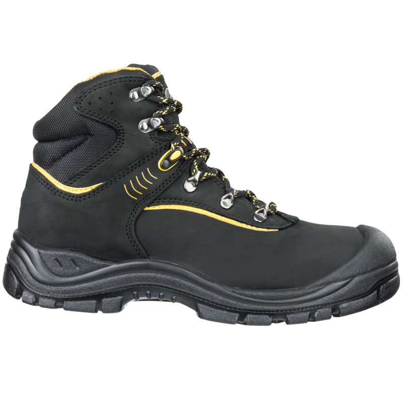 Albatros Gravel Mid S3 631330 Zwart/Geel productfoto WerkschoenenXL