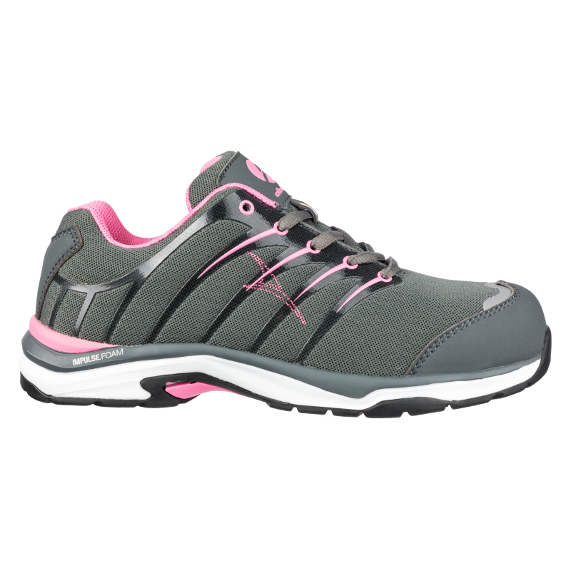 Albatros Twist WNS Laag S1P 645200 Grijs/Roze productfoto WerkschoenenXL