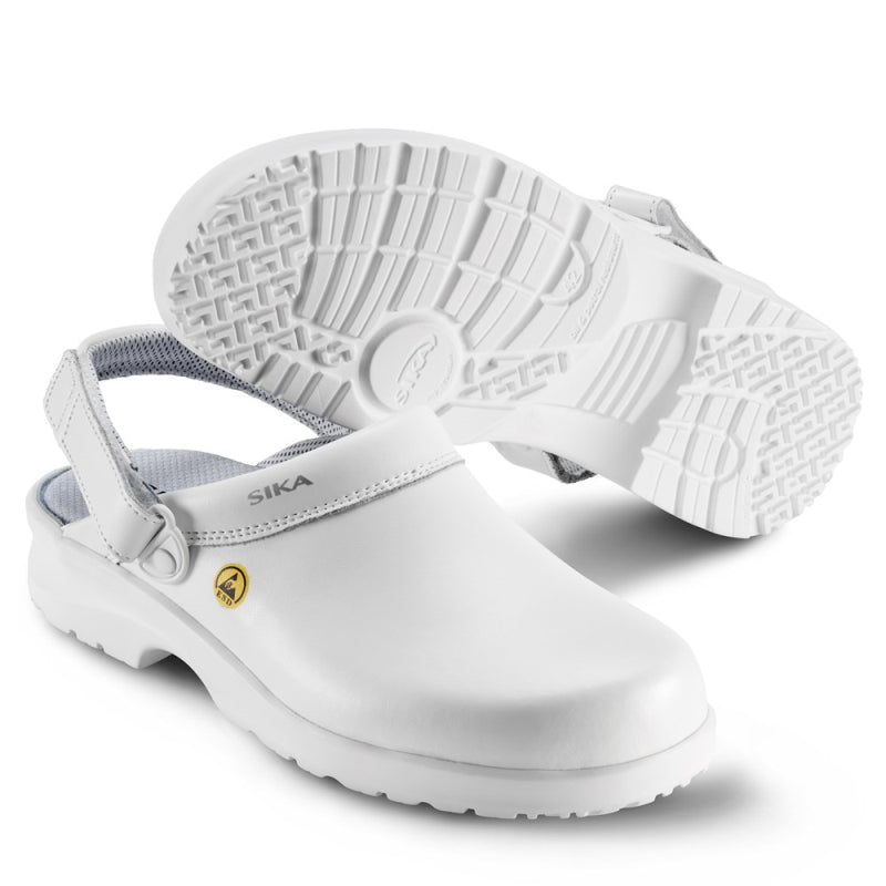 SIKA Fusion Clog ESD m. hielriempje OB SRC - 19467 Wit