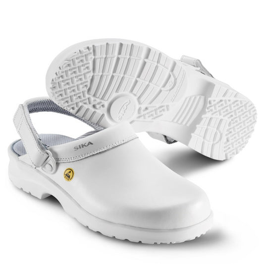 SIKA Fusion Clog ESD m. hielriempje OB SRC - 19467 Wit
