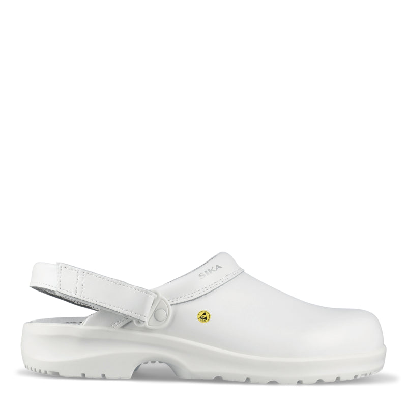 SIKA Fusion Clog ESD m. hielriempje OB SRC - 19467 Wit