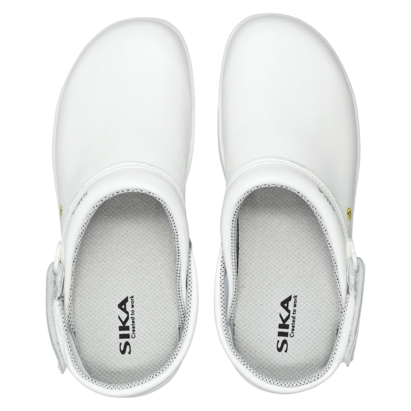 SIKA Fusion Clog ESD m. hielriempje OB SRC - 19467 Wit