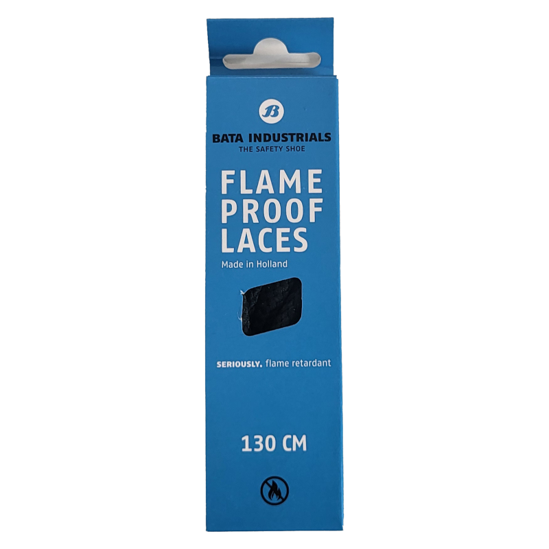 Bata Flame Proof Laces Zwart productfoto WerkschoenenXL
