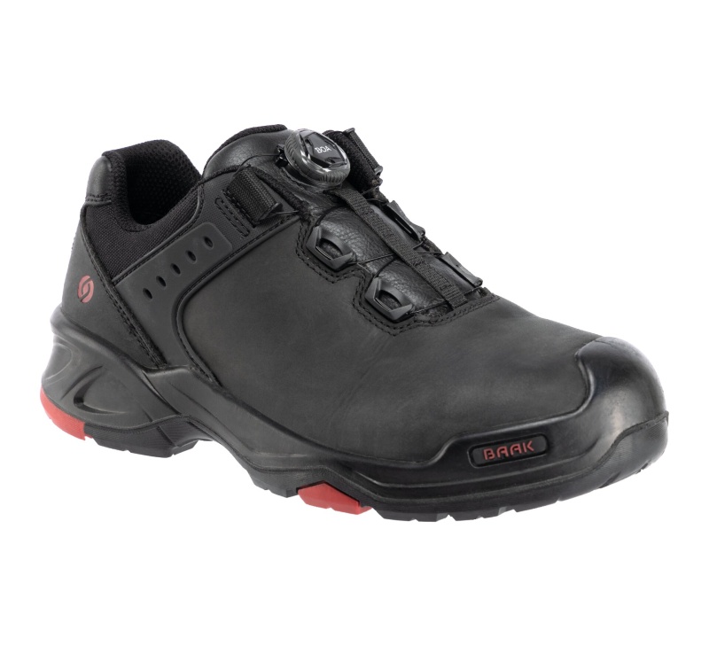 Baak Brax 6342 S3 (Dealers only) Zwart/Rood productfoto WerkschoenenXL