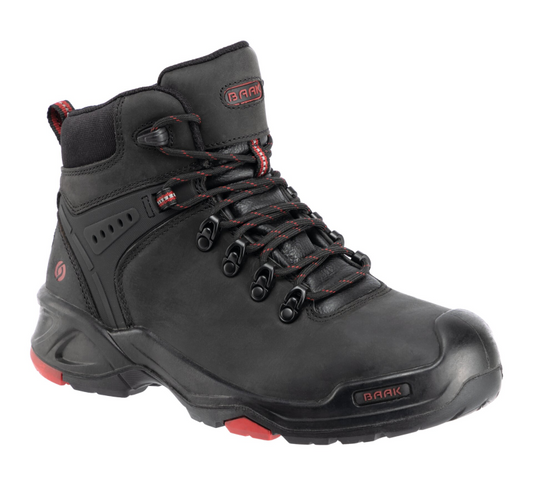 Baak Brooklyn 6640 S3 (Dealers only) Zwart/Rood productfoto WerkschoenenXL