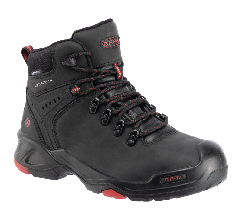 Baak Bailey 6645 S3 (Dealers only) Zwart/Rood productfoto WerkschoenenXL