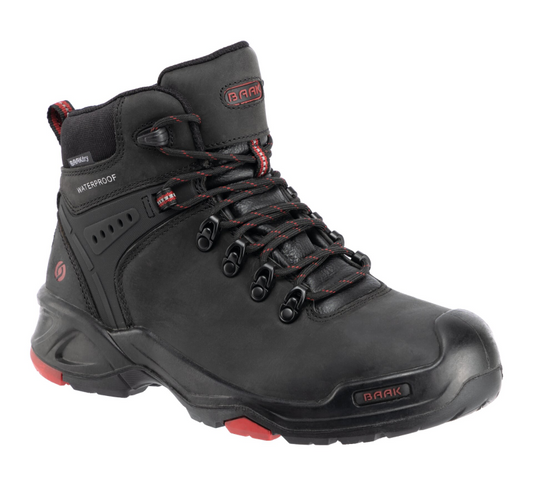 Baak Bailey 6645 S3 (Dealers only) Zwart/Rood productfoto WerkschoenenXL