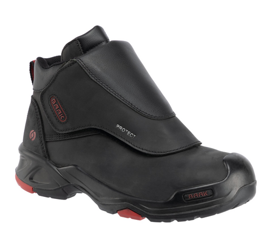 Baak Björn Lasschoen 6647 S3 (Dealers only) Zwart/Rood productfoto WerkschoenenXL
