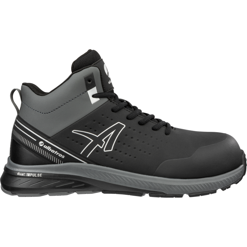 Albatros Vigor 2 Impulse Black Mid S3S 636400 Grijs productfoto WerkschoenenXL