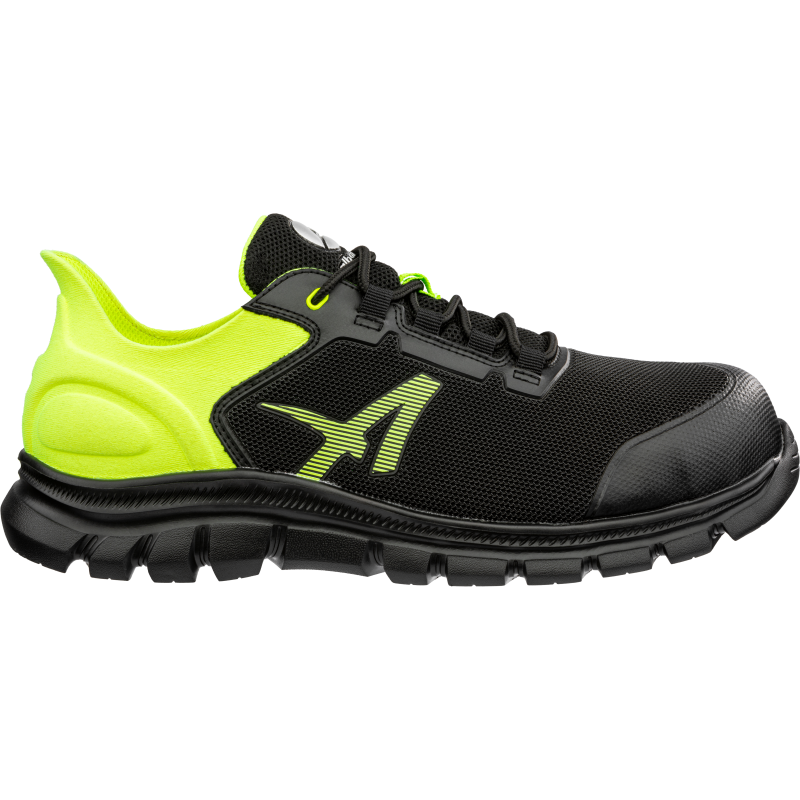 Albatros Octane Yellow Low S1PS 647200 Zwart/Lime productfoto WerkschoenenXL