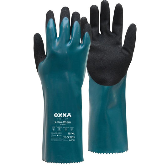 OXXA X-Pro-Chem 51-900 zwart/groen Handschoenen