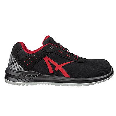 Albatros Grid Low S3 648710 Zwart/Rood productfoto WerkschoenenXL