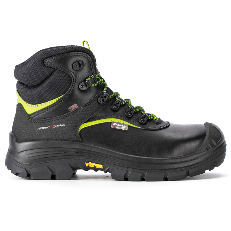 Sixton 89117-15 Eldorado Hoog S3 Hdry Zwart/Limoen