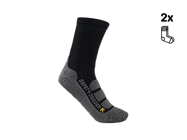 SJ BAMBOO SOCK 2PACK BLK